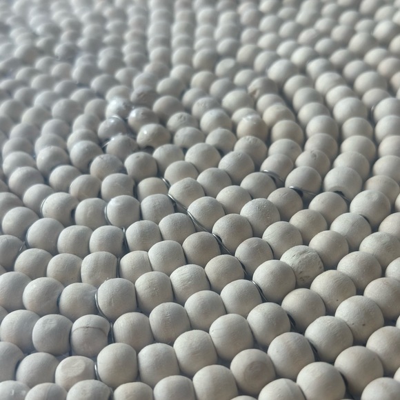 (4) Beaded Wood charger set - Picture 10 of 14